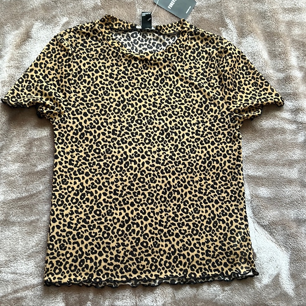 Forever 21, Cheetah print shirt, size medium